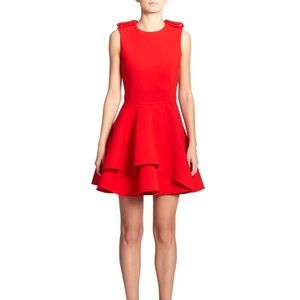Alexander McQueen Women's Red Military Fit-&-flare Dress. Size 42 (US 6) $1995